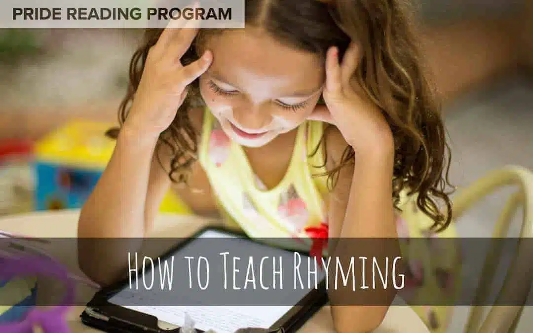How to Teach Rhyming