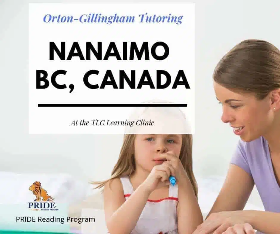 Orton-Gillingham Tutoring in Nanaimo BC, Canada