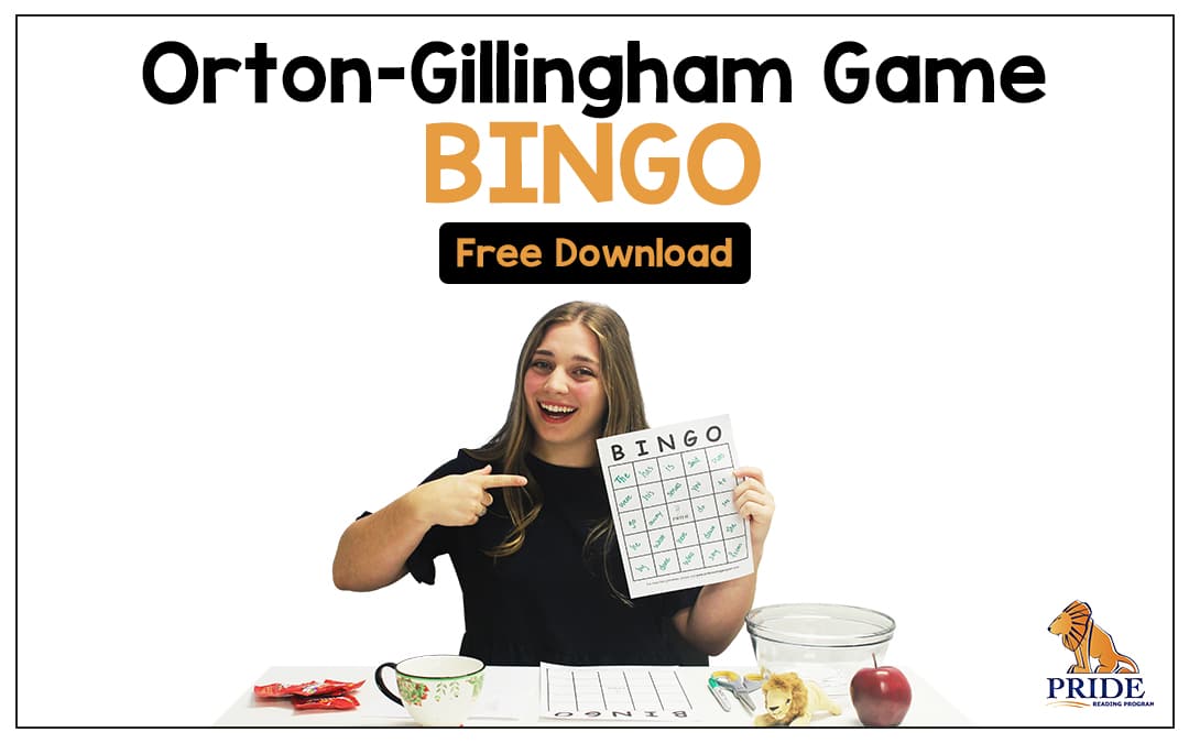 Orton-Gillingham Game: BINGO