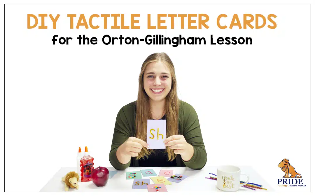 DIY Tactile Letter Cards for the Orton-Gillingham Lesson